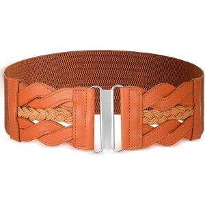 Stretchy Belt for Women Elastic Wide Belts Vintage Thick Belts Retro Fashion Wom